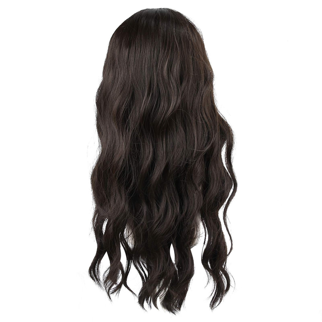 Black Long Curly Wig Fashionable Synthetic Wigs for Women Party Cosplay 26in