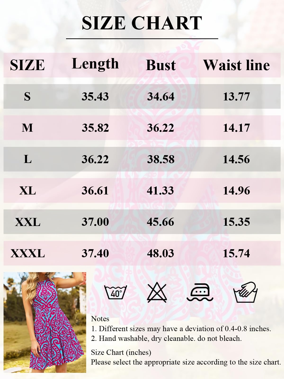 Sleeveless A-Line Dress for Women Round Neck Casual Swing Dress Lightweight Beach Sundress