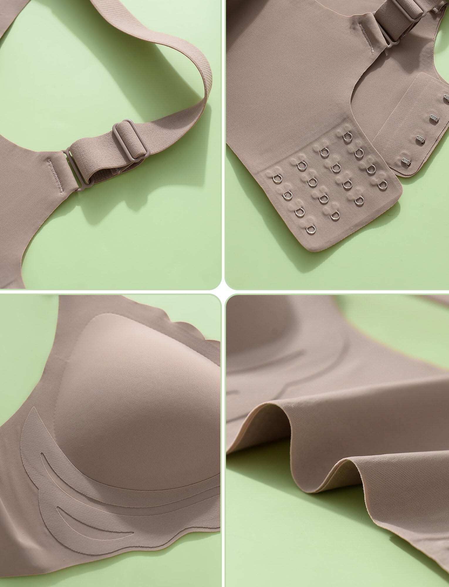 KEOYA Women's Everyday Bras Soft Comfort Wirefree Bra No Underwire Seamless Wide Strap Bra Breathable Fitted Sleep/Sports Bra